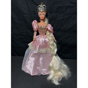 1997 Mattel Rapunzel Barbie with Extra Long Hair EUC NO SHOES